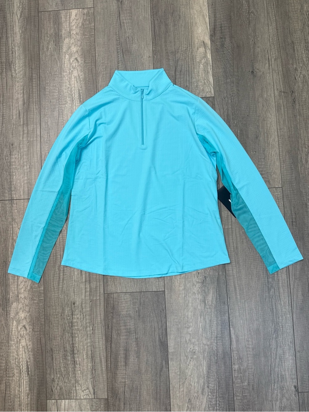 IBKUL Long-Sleeve Performance Top - Turquoise